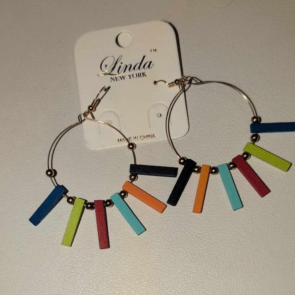 Multicolor Hoop Earrings